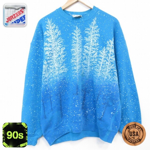 【50%OFF】90s 長袖スウェット ライトブルー XL | 古着