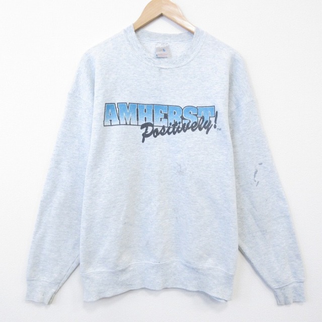 フルーツオブザルーム 90s 長袖スウェット AMHERST グレー XL | 古着