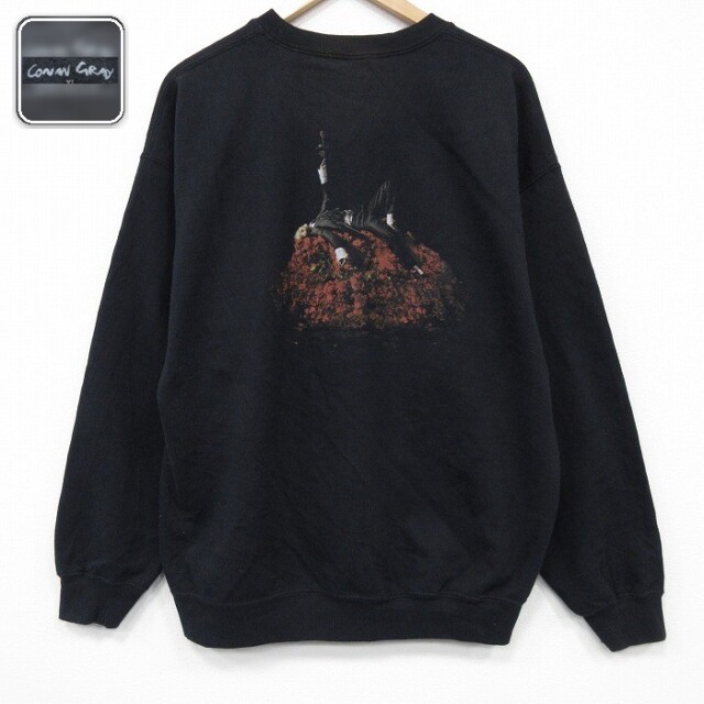【50%OFF】コナングレイ 長袖スウェット ブラック XL | 古着