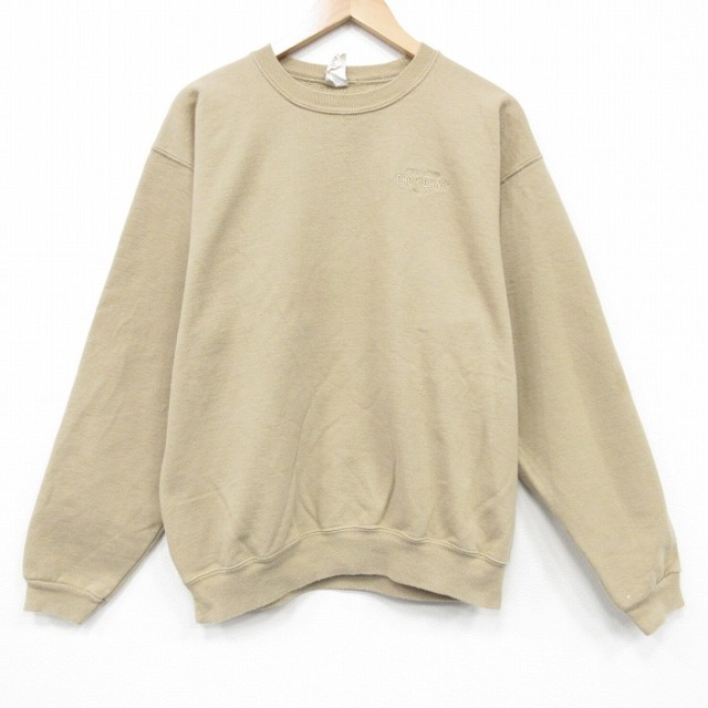【20%OFF】トロピカーナ 90s 長袖スウェット ベージュ L | 古着
