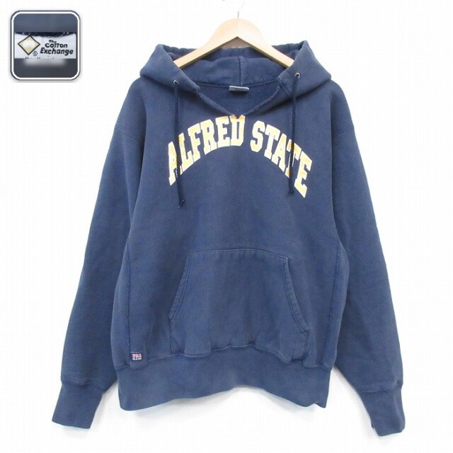 【50%OFF】長袖パーカー ネイビー XL | 古着