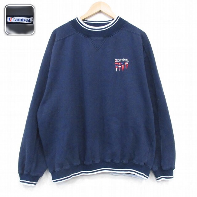 【50%OFF】長袖スウェット ネイビー XL | 古着