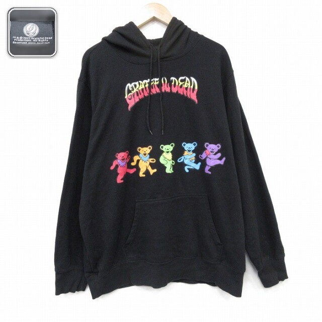 【50%OFF】グレイトフルデッド 長袖パーカー ブラック XL | 古着