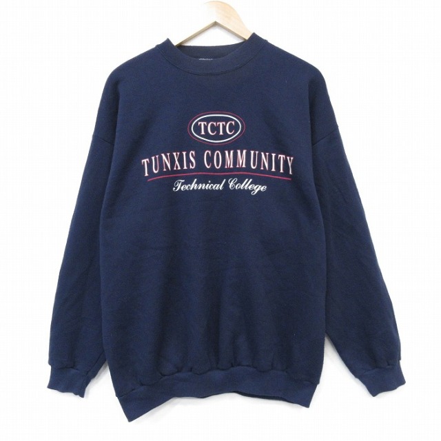 【20%OFF】90s 長袖スウェット TULTEX ネイビー L | 古着