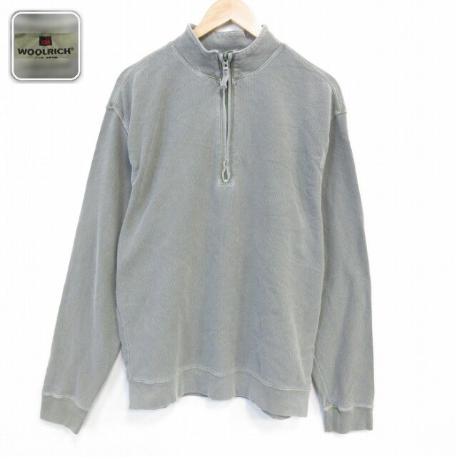 【50%OFF】ウールリッチ 長袖ハーフジップトップス グリーン L | 古着