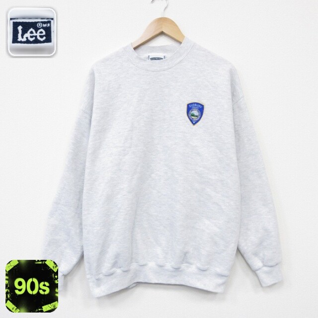 【50%OFF】リー 90s 長袖スウェット ポリス グレー XL | 古着