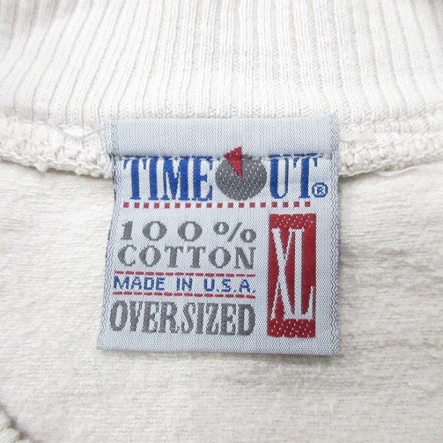 古着通販 XL☆古着 長袖 スウェット メンズ 90年代 90s MARTHAS 刺繍