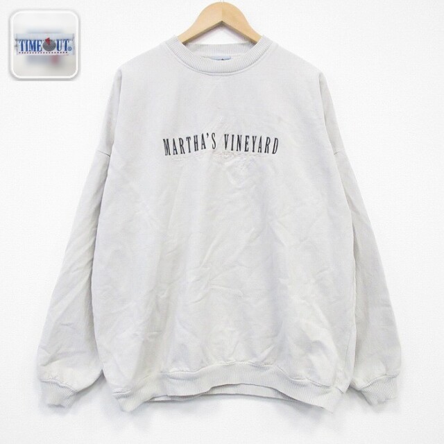 【50%OFF】長袖スウェット ベージュ XL | 古着
