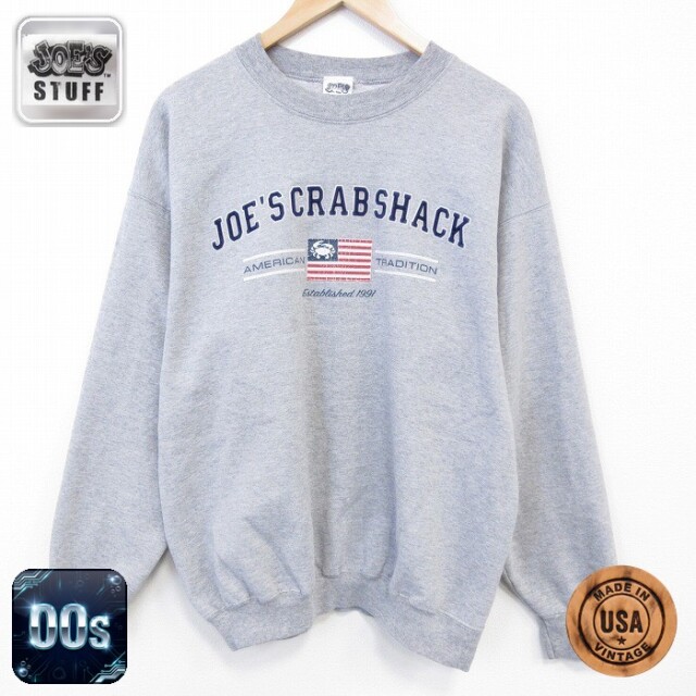 【50%OFF】ジョーズ 00s 長袖スウェット クラブシャーク グレー L | 古着
