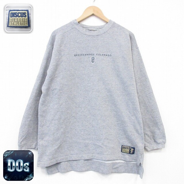 【50%OFF】ディスカス 00s 長袖スウェット B グレー L | 古着