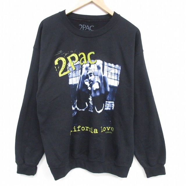 【20%OFF】90s 長袖スウェット 2PAC ブラック L | 古着
