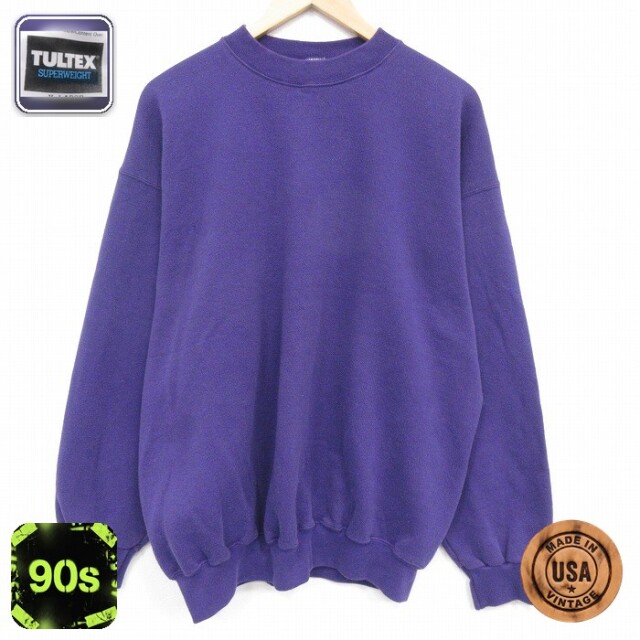 【50%OFF】TULTEX 90s 長袖スウェット パープル XL | 古着