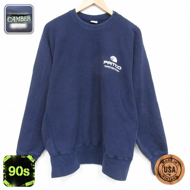 【50%OFF】キャンバー 90s 長袖スウェット PATCO ネイビー XL | 古着