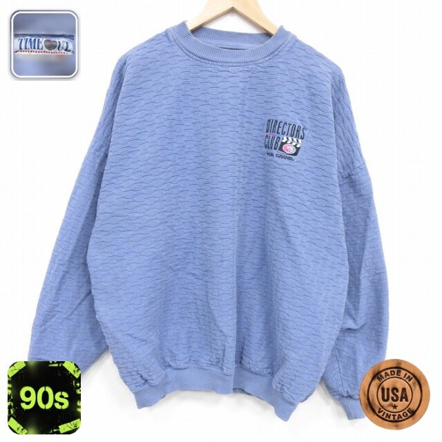 【50%OFF】90s 長袖トップス ディレクター ネイビー XL | 古着