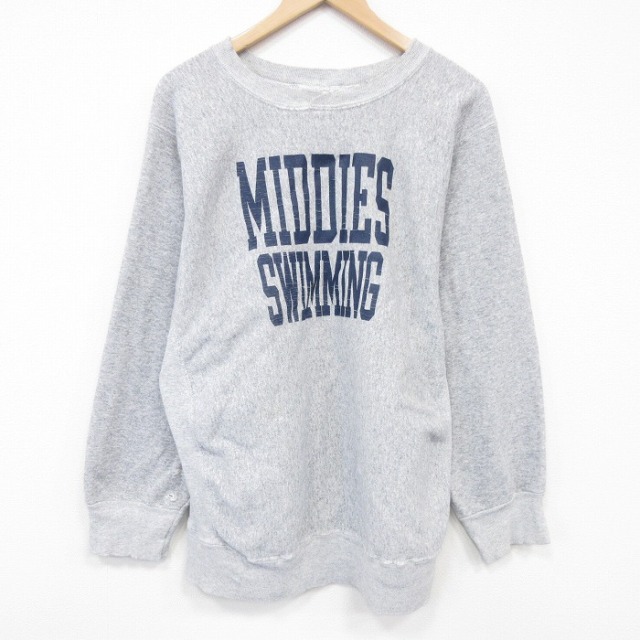 【20%OFF】ヘインズ 90s 長袖スウェット スイミング グレー L | 古着