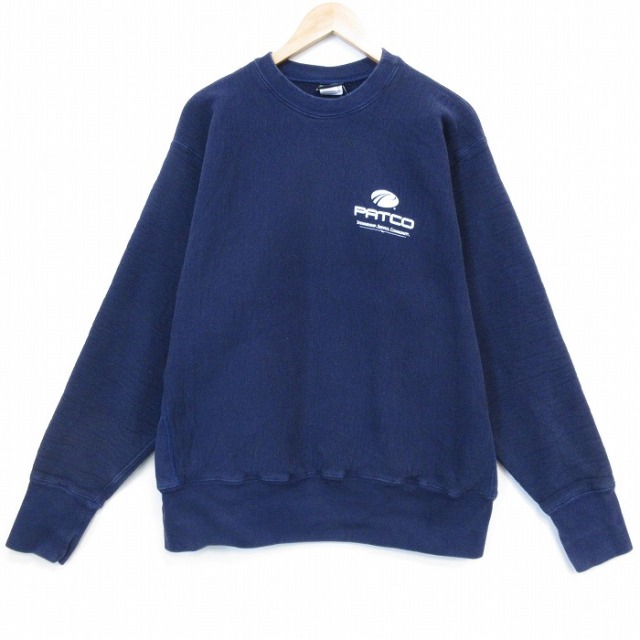 キャンバー 90s 長袖スウェット PATCO ネイビー XL | 古着