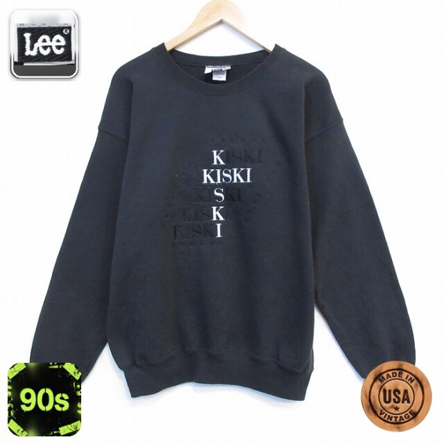 【50%OFF】リー 90s 長袖スウェット KISKI ブラック L | 古着