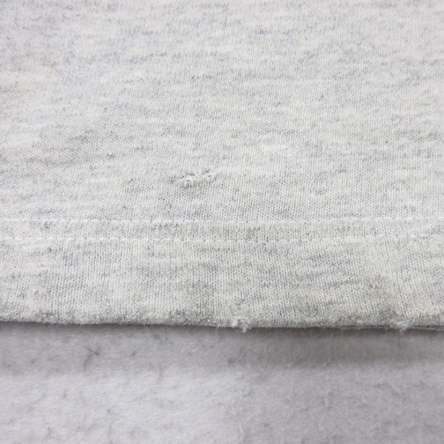 古着通販 XL☆古着 長袖 スウェット メンズ クルーネック 薄グレー 霜降り
