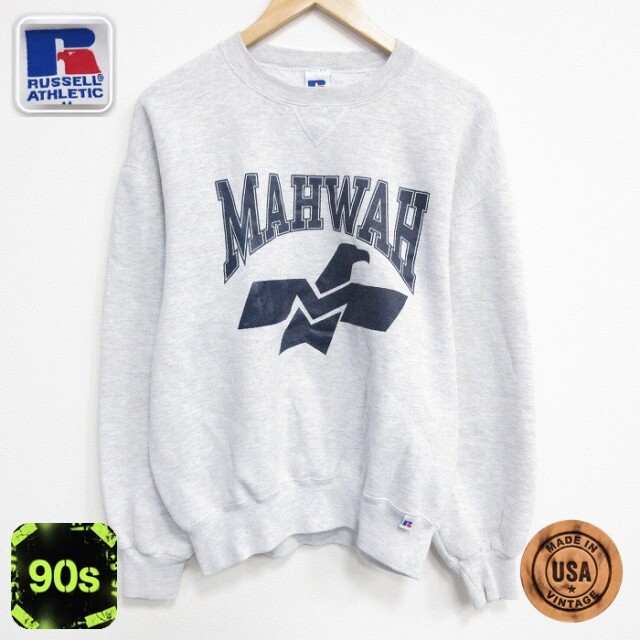 【50%OFF】90s 長袖スウェット MAHWAH グレー L | 古着