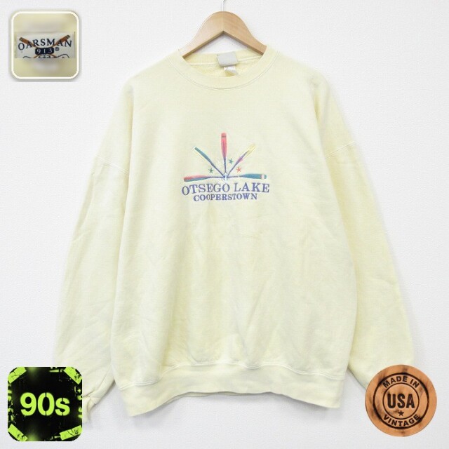 【50%OFF】90s 長袖スウェット OTSEGO イエロー XL | 古着