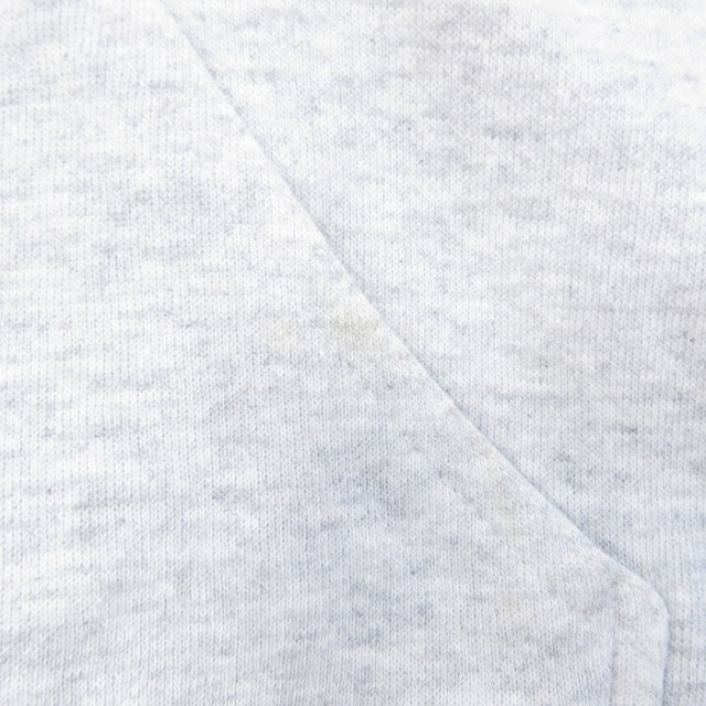 古着通販 L☆古着 長袖 スウェット パーカー メンズ USA製 薄グレー 霜降り