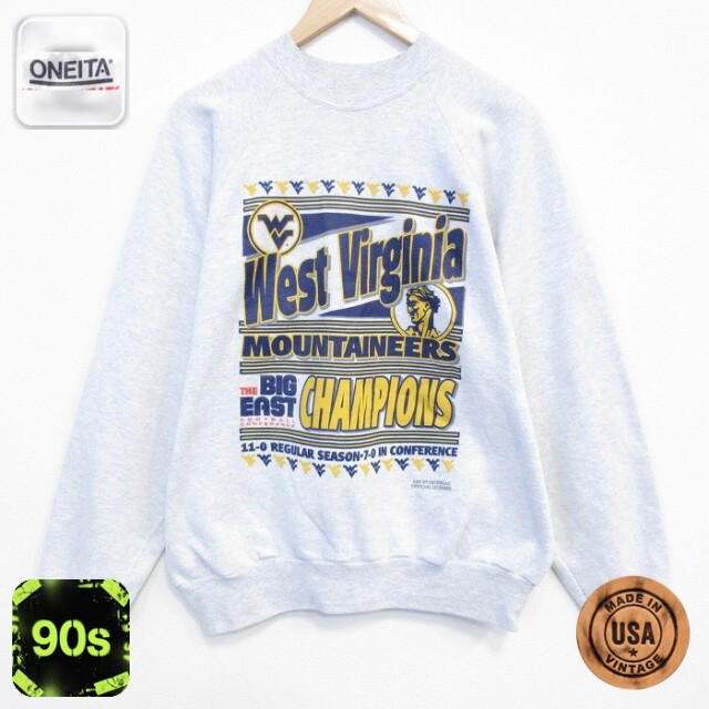 【50%OFF】オニータ 90s 長袖スウェット ウエストバージニア グレー L | 古着