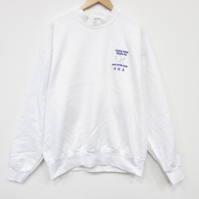 フルーツオブザルーム 90s 長袖スウェット HHA ホワイト XL | 古着