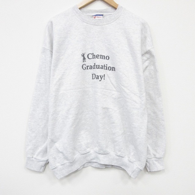 【20%OFF】ヘインズ 00s 長袖スウェット Chemo グレー L | 古着
