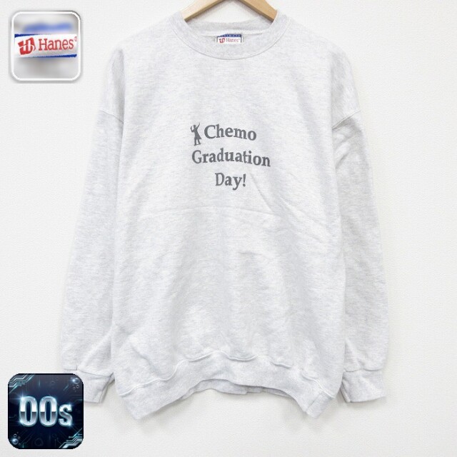 【50%OFF】ヘインズ 00s 長袖スウェット Chemo グレー L | 古着