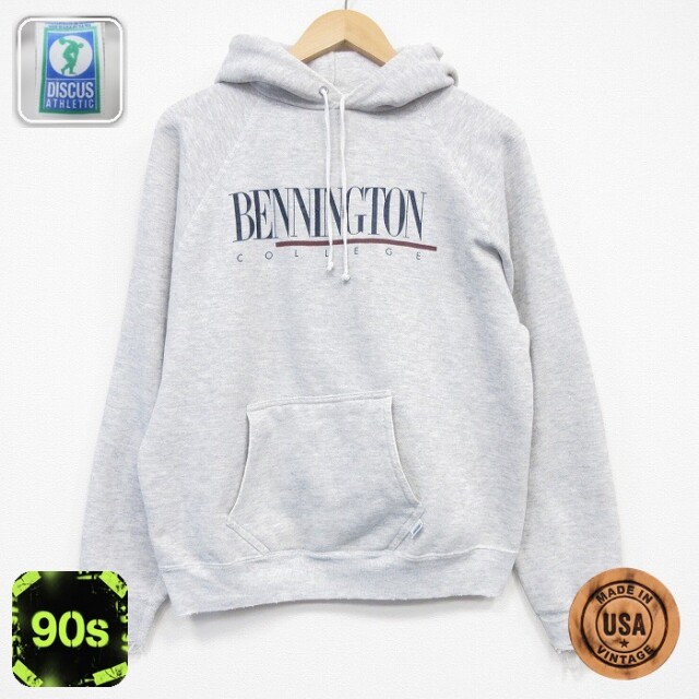 ディスカス 90s ラグランパーカー BENNINGTON グレー L | 古着