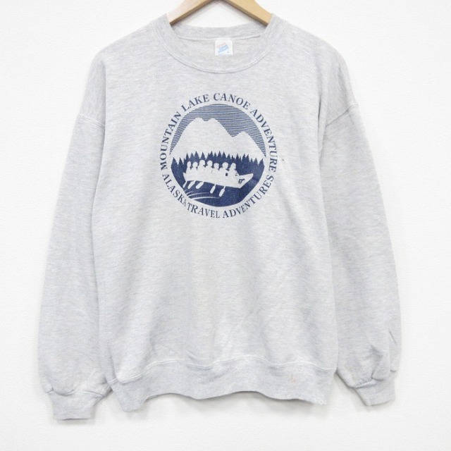 【20%OFF】ジャージーズ 90s 長袖スウェット 山 グレー L | 古着