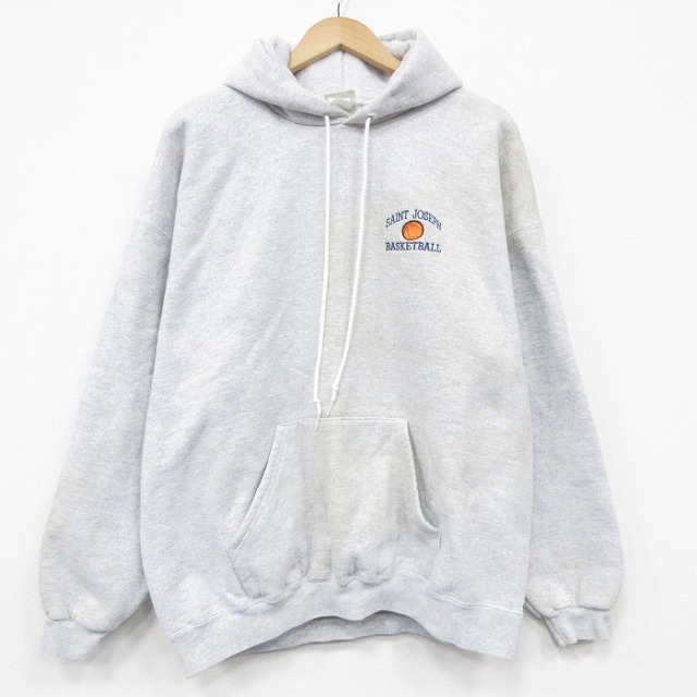 リー 00s パーカー バスケットボール グレー XL | 古着