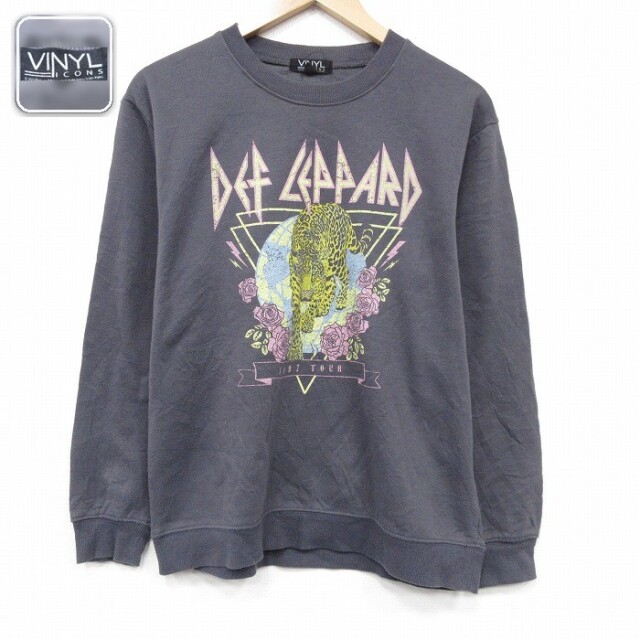 【50%OFF】DEF LEPPARD スウェット グレー M | 古着