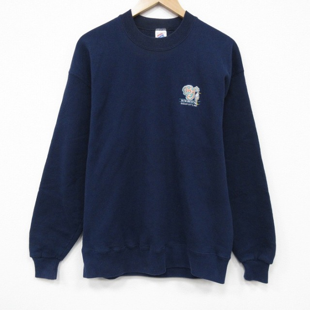 【20%OFF】ジャージーズ 90s 長袖スウェット BJ ネイビー L | 古着