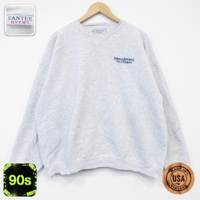 【50%OFF】90s 長袖スウェット DREAM グレー霜降り XL | 古着