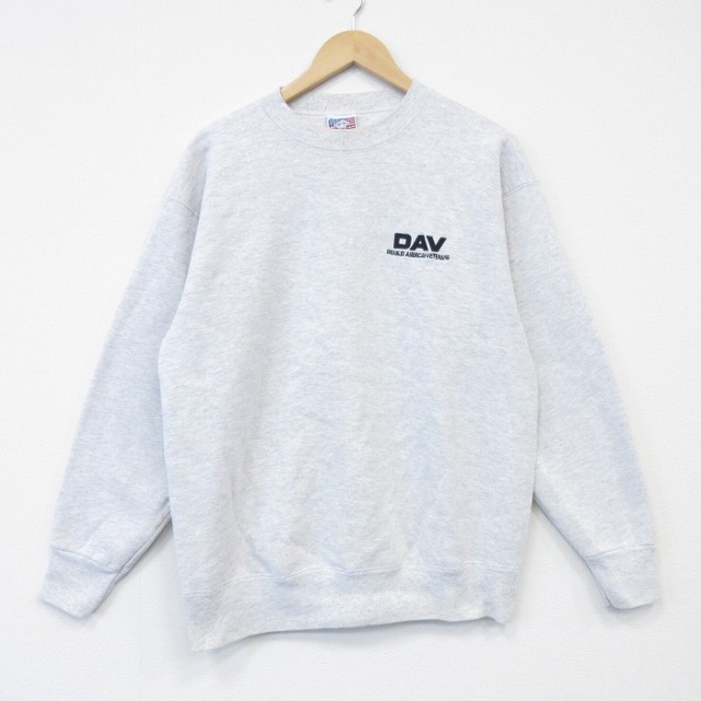 【20%OFF】DAV 90s 長袖スウェット 霜降り グレー L | 古着