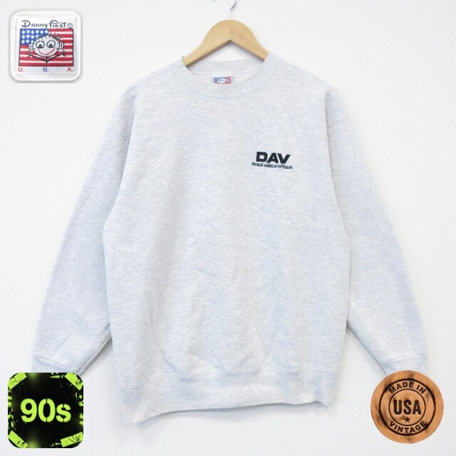 【50%OFF】DAV 90s 長袖スウェット 霜降り グレー L | 古着