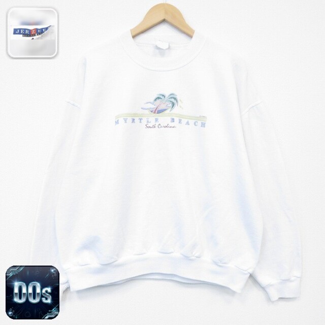 【50%OFF】ジャージーズ 00s 長袖スウェット サウスカロライナ ホワイト XL | 古着