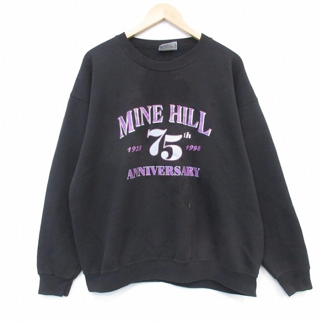 リー 90s 長袖スウェット MINE ブラック メンズXL相当 | 古着