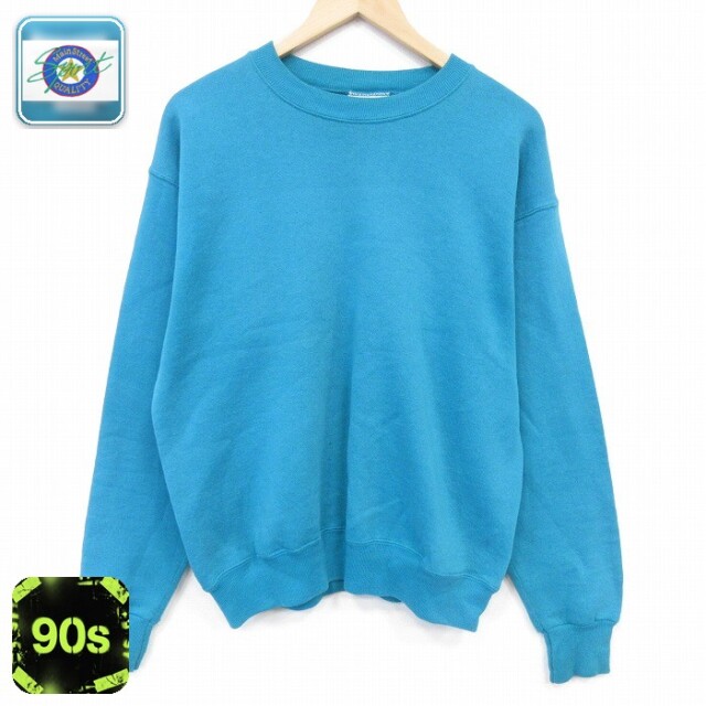 【20%OFF】90s 長袖スウェット グリーン メンズL相当 | 古着