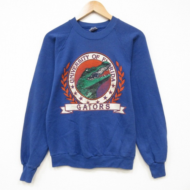 フロリダゲイターズ 80s 長袖スウェット カレッジ ブルー メンズS相当 | 古着