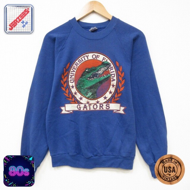 【20%OFF】フロリダゲイターズ 80s 長袖スウェット カレッジ ブルー メンズS相当 | 古着