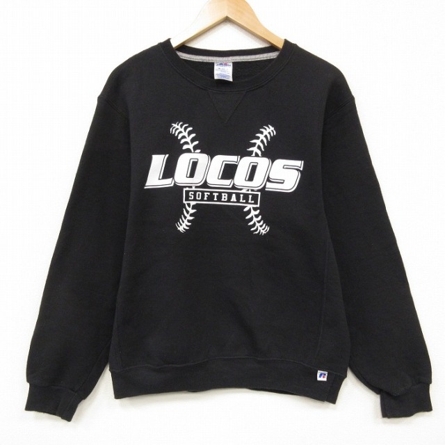 ラッセル 00s 長袖スウェット LOCOS ブラック メンズM相当 | 古着