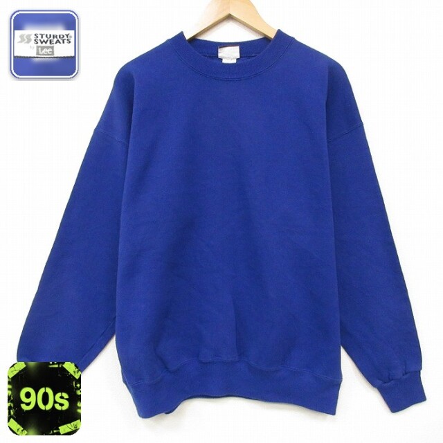 【20%OFF】リー 90s 長袖スウェット ブルー メンズXL相当 | 古着