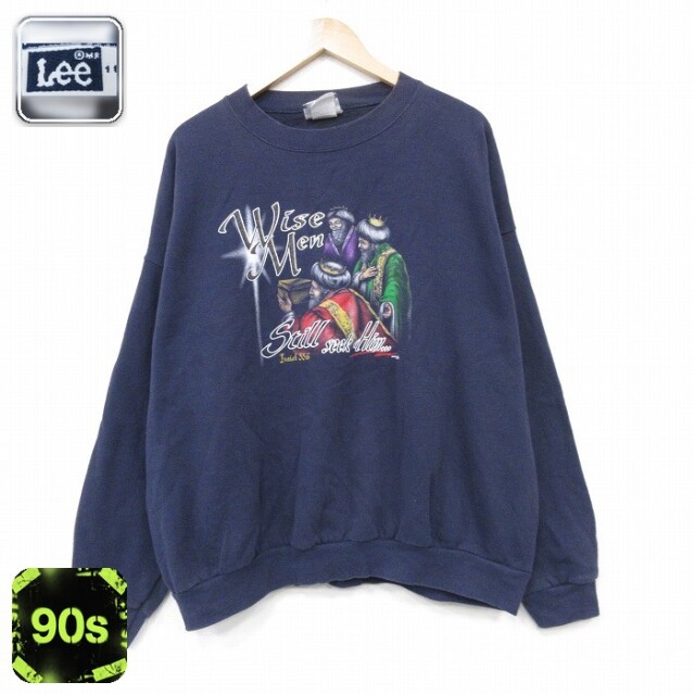 【20%OFF】リー 90s 長袖スウェット wise ネイビー メンズXL相当 | 古着