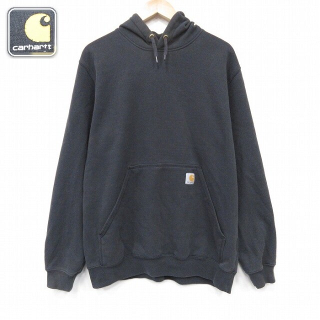 【20%OFF】カーハート 長袖スウェットパーカー ブラック メンズL相当 | 古着