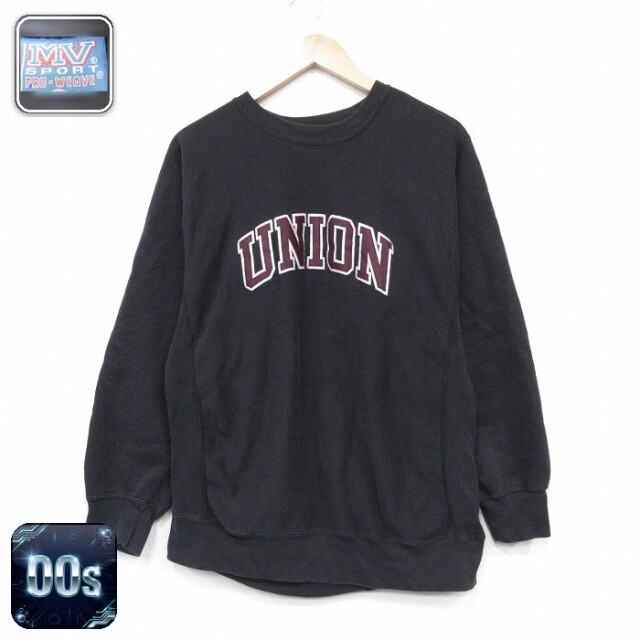 【20%OFF】MVスポーツ 00s 長袖スウェット UNION ブラック メンズL相当 | 古着