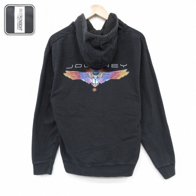 【20%OFF】ジャーニー 長袖フルジップスウェット ブラック メンズM相当 | 古着