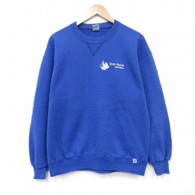 ラルフローレン 90s 長袖スウェット Holy ブルー メンズL相当 | 古着