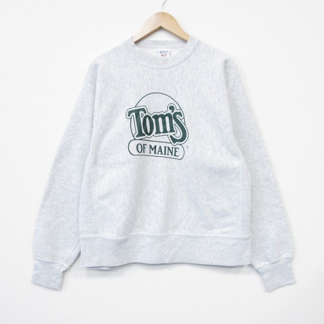 Toms 90s 長袖スウェット リバースタイプ グレー メンズL相当 | 古着